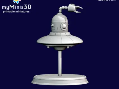 Dron 2 of the Invader Robots Warband 3D print model