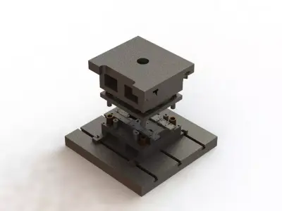 Estampo de Corte Progressivo Progressive Cut Stamp 3D model