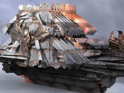 Round Table Airship 1  3D model