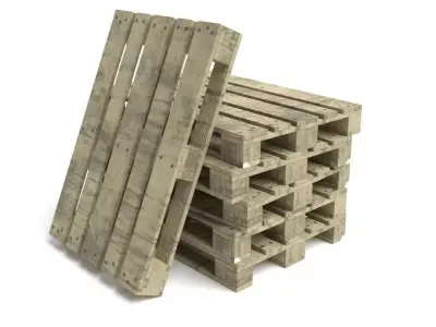 Wooden Pallet - Low Poly PBR Low-poly 3D model