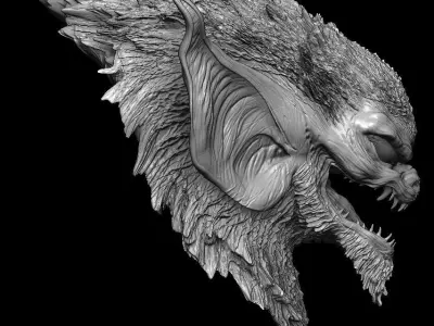 Guyver Ram Zoanoid head bust 3D model