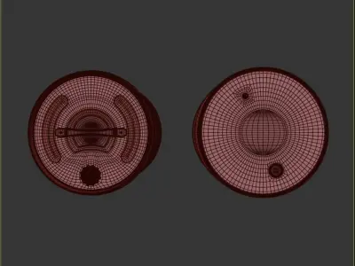 Castrol barrel Clean Low-poly 3D model