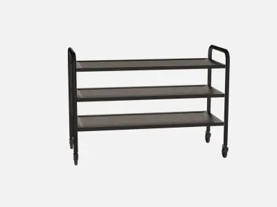  Stainless Trolley Shelf 3D model