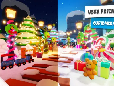 GrieverXVII - Roblox - Asset Pack - Xmas Pack Low-poly 3D model