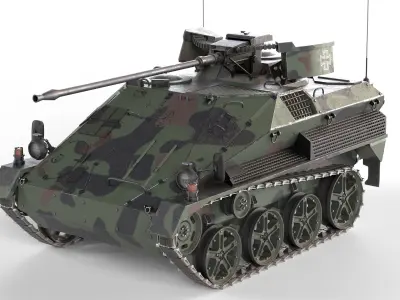 5 Military Vehicles Collection v6 Low-poly 3D model