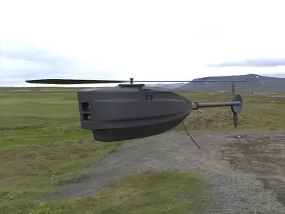 Black Hornet Nano UAV Micro Drone 3D model
