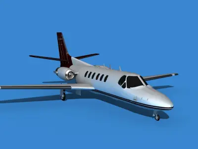 Cessna Citation 550 II Bravo V05 3D model