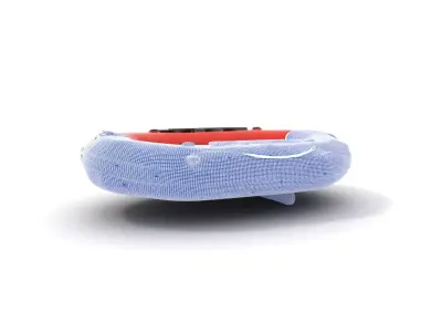 Orange Inflatable Boat model pack Low-poly 3D model