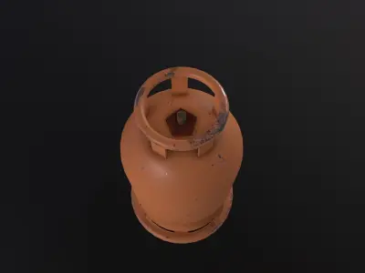 Cooking Gas Cylinder 3D Model Low-poly 3D model