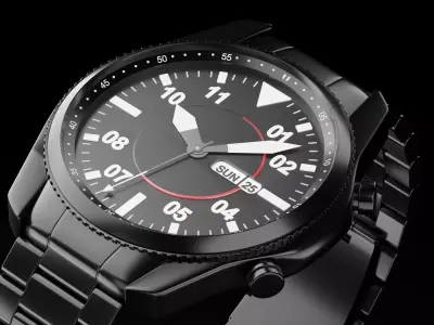 Samsung  watch High quality Low-poly 3D model