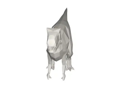 Dinosaur low - poly Low-poly 3D model
