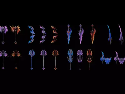 Glorious Weapons 3D Model Pack