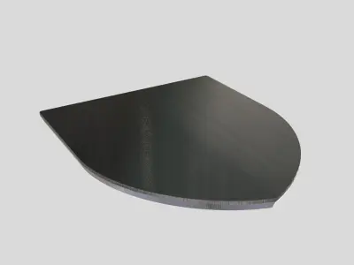 Knight helmet and swords on a shield 3D print model