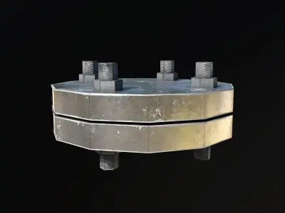 Flange Low-poly 3D model