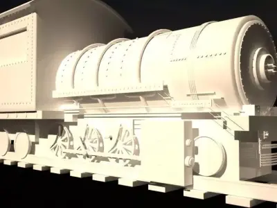 old train 3D print model