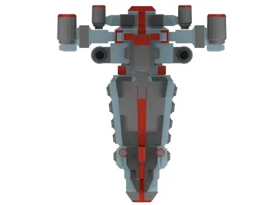 Low-poly spaceship star wars Low-poly 3D model