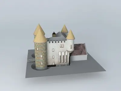 Square Castle Free 3D model