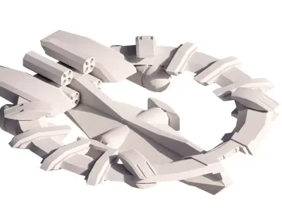 Spaceship-spacecraft-Ultra5 3D model