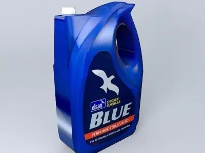 Caravan  Motorhome Elsan Fluid Blue Free 3D model