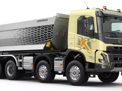 VOLVO FMX 8X6  dump truck 2022 3D model