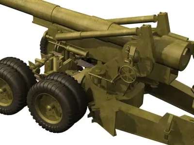 155mm Artillery connon 3D model