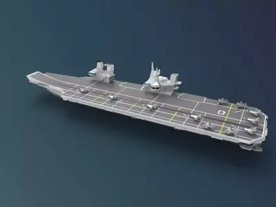 HMS Queen Elizabeth R08 3D model