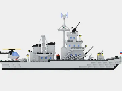 Lego ship 3D model