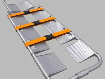 Scoop Stretcher Low Poly Low-poly 3D model