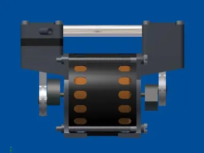 Dual piston air pump 3D model