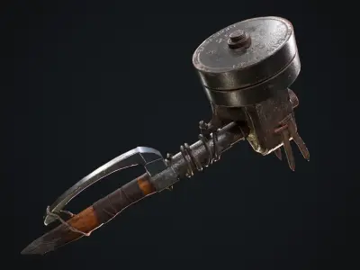 Hammer Low-poly 3D model purchase