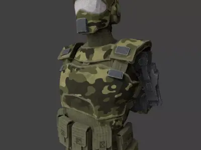 Future soldier 3D model