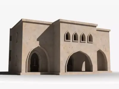 Arab x3 Low-poly 3D model
