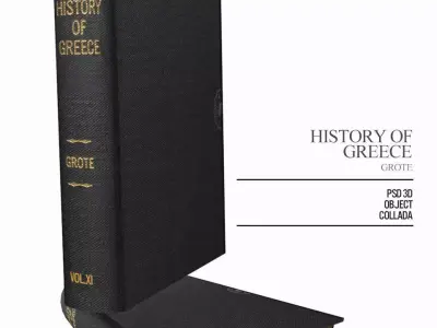 Greek History book by Grote Free 3D model