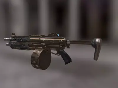 Weapon Shot Gun Low-poly 3D model