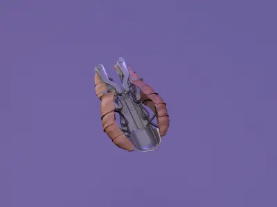 Automatic crossbow 3D model