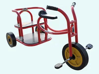 Weplay Tuk Tuk Kid Bicycle Children bike 3D model