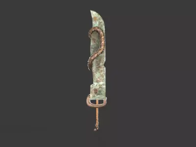 Great Sword  02 Low-poly 3D model
