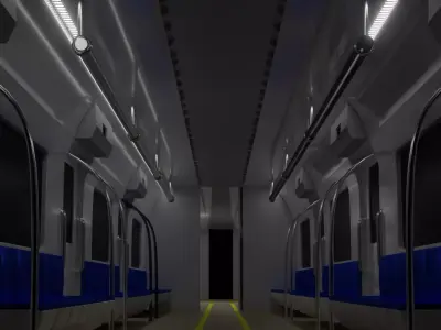 subway train 3D model