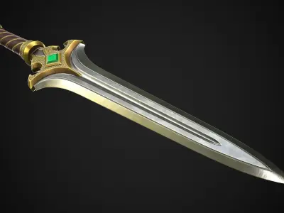 Dagger A3 Low-poly 3D model
