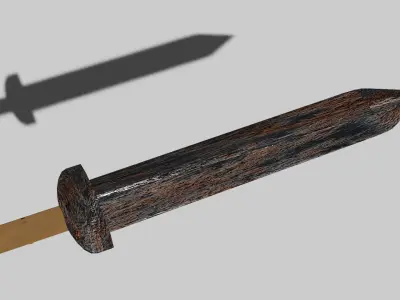Rusty Sword Low-poly 3D model purchase