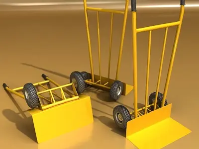 Hand Truck High Res Textures 3D model