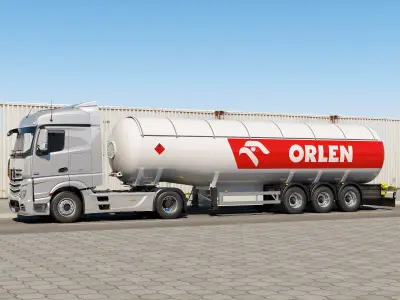 Mercedes Actros Gas Tank 3D model