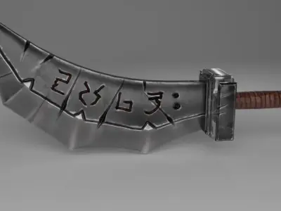 Sword 01 Low-poly 3D model