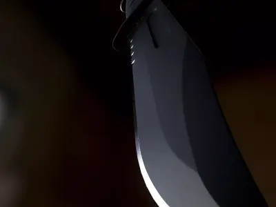 Kar-Bar  Knives Low-poly 3D model