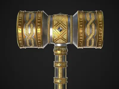 Fantasy Great Hammers Collection 3D Model Pack