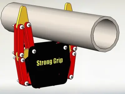 Smart Pipe Gripper Low-poly 3D model