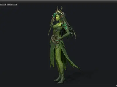 wood elves 3D model
