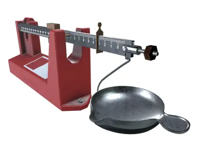 Balance Beam Scale 3D model