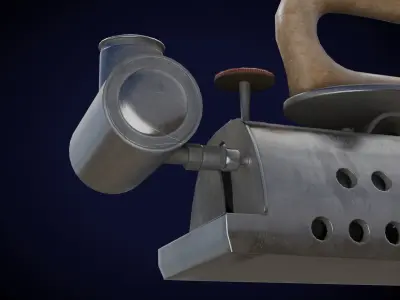 Old Vintage Iron Low-poly 3D model