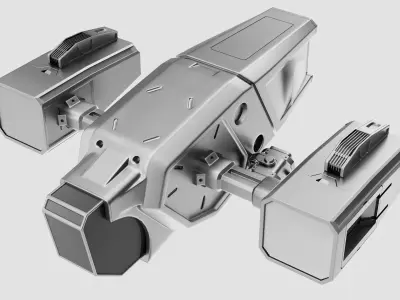 sci-fi drone Free low-poly 3D model